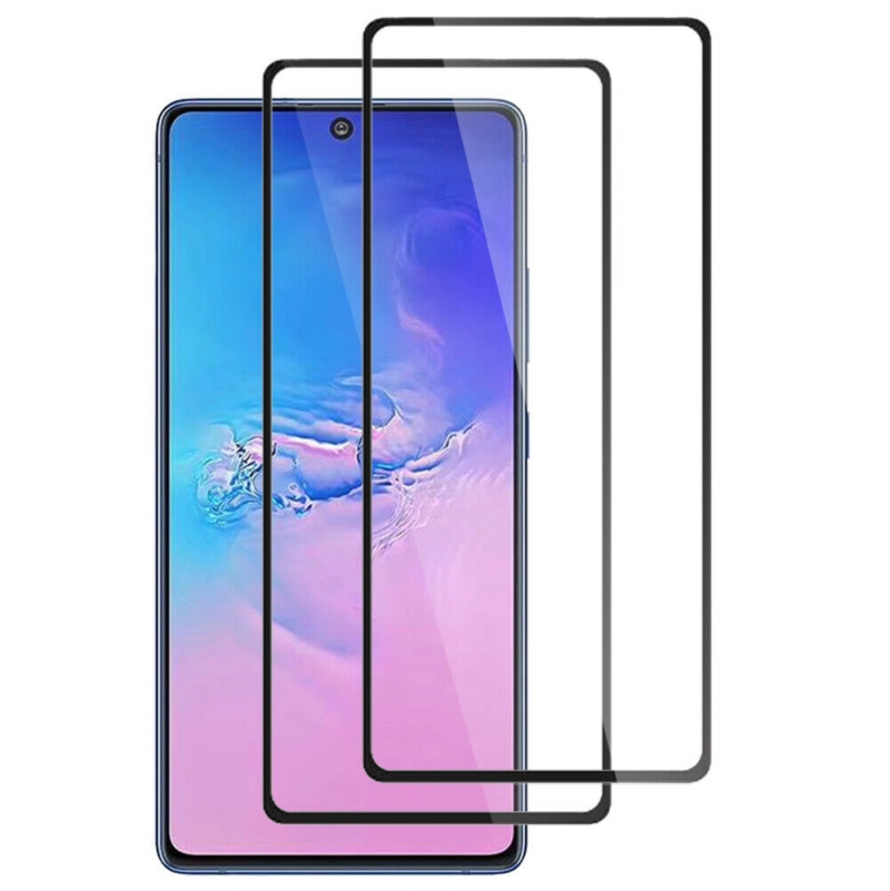 Miếng Kính Cường Lực Full Samsung Galaxy Note 10 Lite Hiệu Glass ôm sát vào màn hình máy bao gồm cả phần viền màn hình, bám sát tỉ mỉ từng chi tiết nhỏ